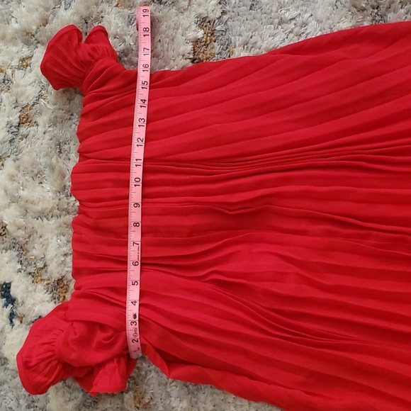 Red Ruffle Dress - Picture 12 of 13